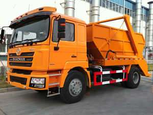 Shacman F3000 Swept-Body Refuse Collector Swing Arm Garbage Truck Skip Loader Garbage Truck