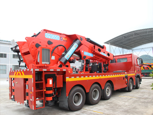Shacman F3000 90 ton knuckle boomed truck-mounted crane from Shacman