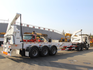 shacman container side loder for loading 40ft 20ft container