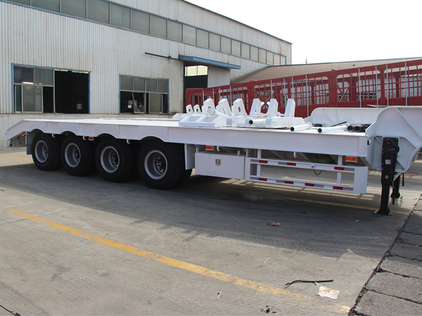 4-axle low-bed semi-trailer, 4-axle lowboy trailers for sale, China