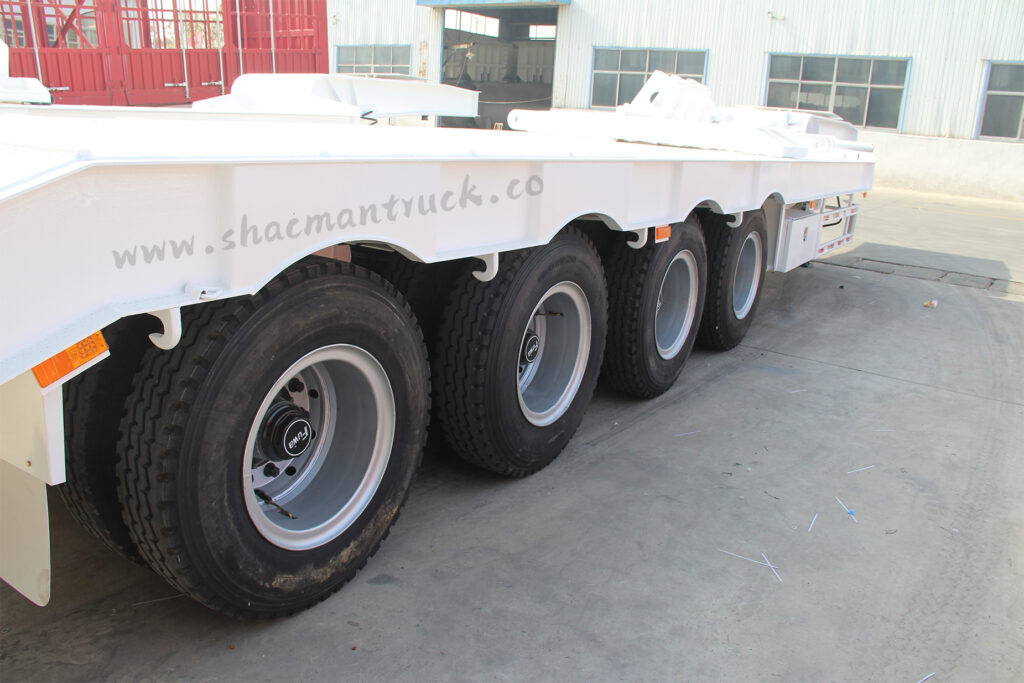 4-axle low-bed semi-trailer, 4-axle lowboy trailers for sale, China