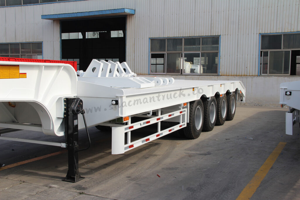 4-axle low-bed semi-trailer, 4-axle lowboy trailers for sale, China