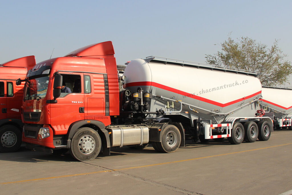 Shacman bulk cement tanker trailer for sale, semi-trailer