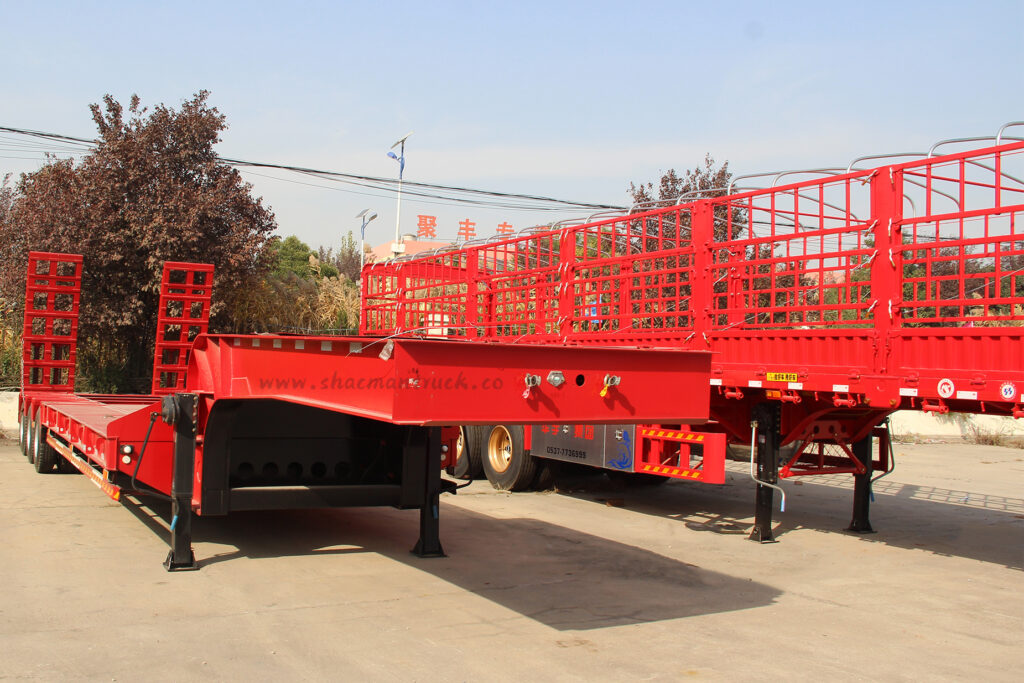 3 Axle low bed trailers for sale, lowboy trailer for sale