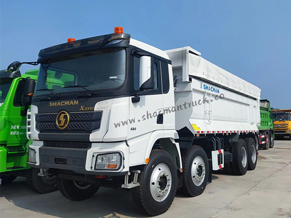 Shacman X3000 8X4 Dump Truck Tipper Heavy Duty Mining Construction Dump Truck with tarpaulin
