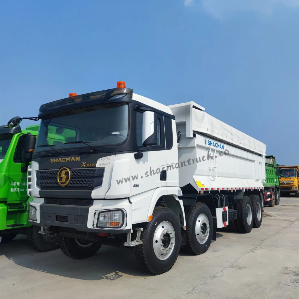 Shacman X3000 8X4 Dump Truck Tipper Heavy Duty Mining Construction Dump Truck with tarpaulin