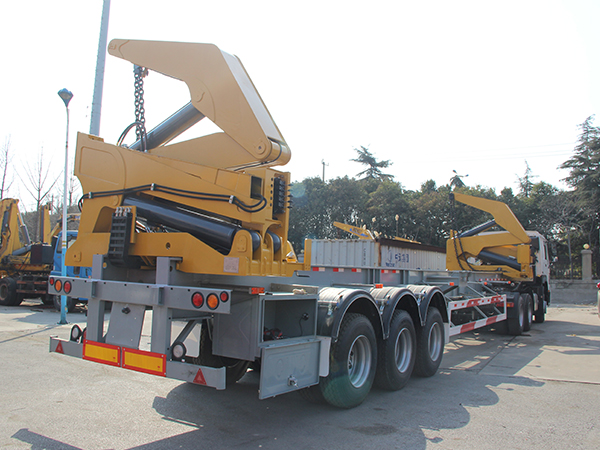 Container side loader trailer