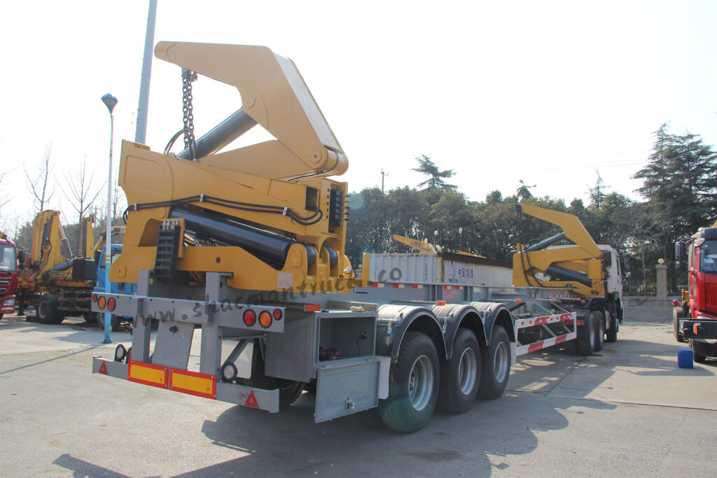 Container side loader trailer
