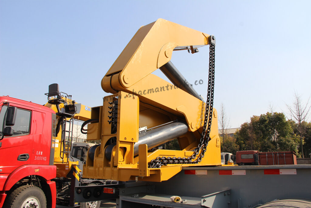 Container side loader trailer