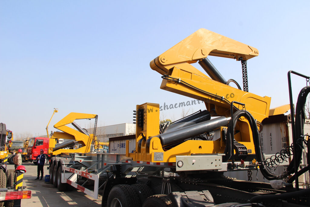 Container side loader trailer