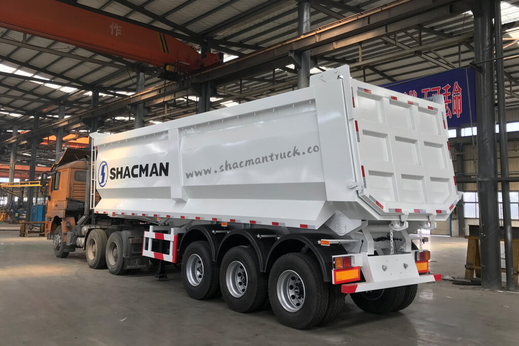 Shacman flatbed tipper truck
