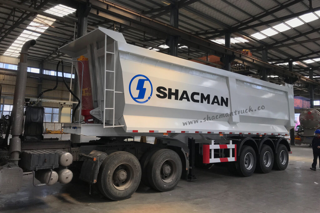 Shacman flatbed tipper truck